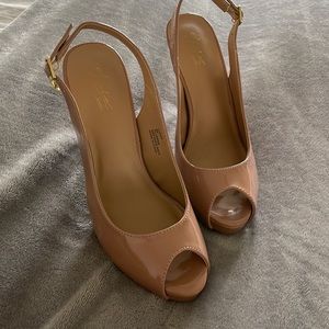 NEW Nude - Rose Slingback Heels